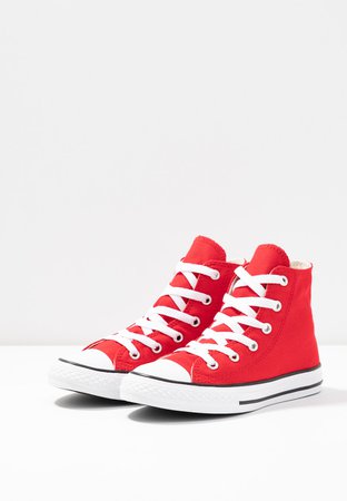 Converse CHUCK TAYLOR ALL STAR OVERSIZED LOGO - Sneakers hoog - enamel red/white/black - Zalando.nl