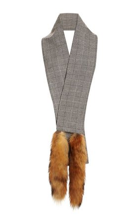Wool and Fox Tails Scarf by Vanities