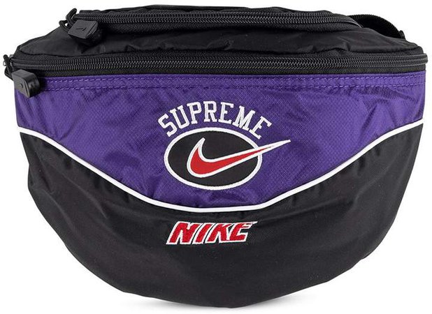 Supreme x logo print belt bag