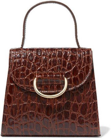 Little Liffner - Little Lady Croc-effect Leather Tote - Brown