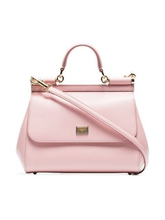 Dolce & Gabbana Pink Sicily Medium Leather Tote BB6002A1001 | Farfetch