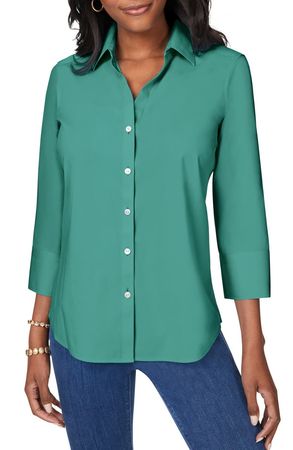 Foxcroft Mary Button-Up Blouse | Nordstrom