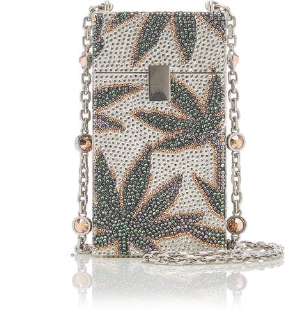 Judith Leiber Couture Leaf Crystal Clutch
