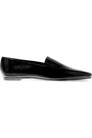 The Row | Minimal textured patent-leather loafers | NET-A-PORTER.COM