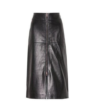 Giny leather skirt