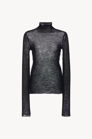 Women's Bixio Top In Wool in Black | The Row