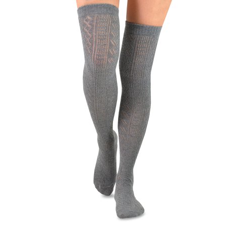 Teehee Socks: TeeHee Women's Fashion Over the Knee High Socks - 3 Pair Combo (Dedicated Pattern) | Rakuten.com