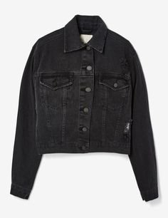 black jean jacket