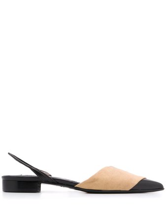 Dorothee Schumacher Pointed Slingback Ballerina Shoes - Farfetch