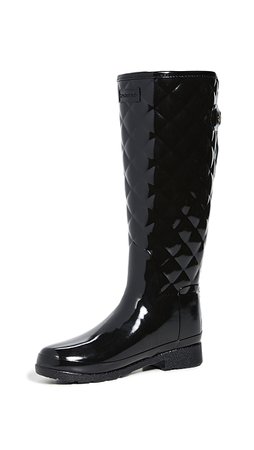 Hunter Boots Refined Quilted Tall Gloss Boots | SHOPBOP