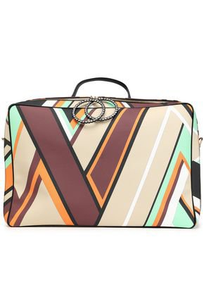 Crystal-embellished printed textured-leather suitcase | EMILIO PUCCI | Sale up to 70% off | THE OUTNET