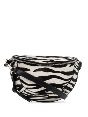 Shop Isabel Marant Skano zebra-pattern belt bag with Express Delivery - FARFETCH
