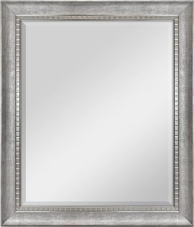 Amazon.com: MCS 22x28 Inch Slope Mirror, 27.5x33.5 Inch Overall Size, Silver (20564) : Home & Kitchen