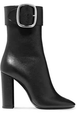 Saint Laurent | Joplin leather ankle boots | NET-A-PORTER.COM