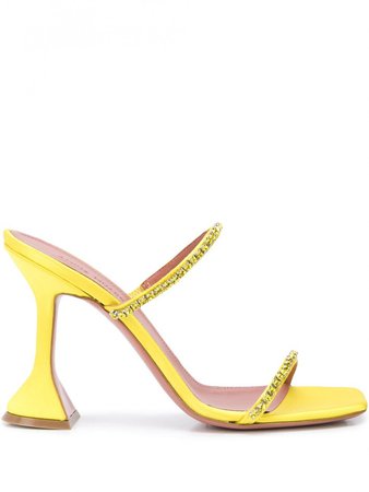 amina muaddi shoes in yellow - Google Search