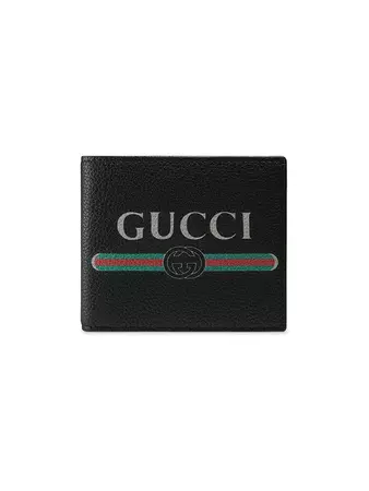 Gucci Carteira De Couro Com Estampa 'Gucci' - Farfetch