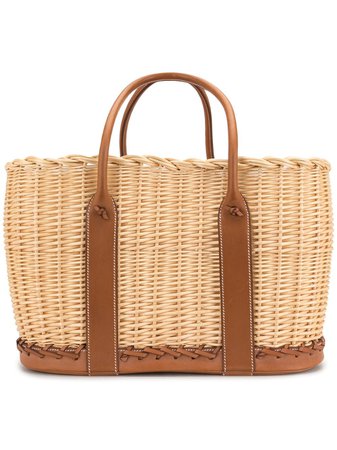 Hermès 2012 pre-owned Garden Picnic Basket tote bag - FARFETCH