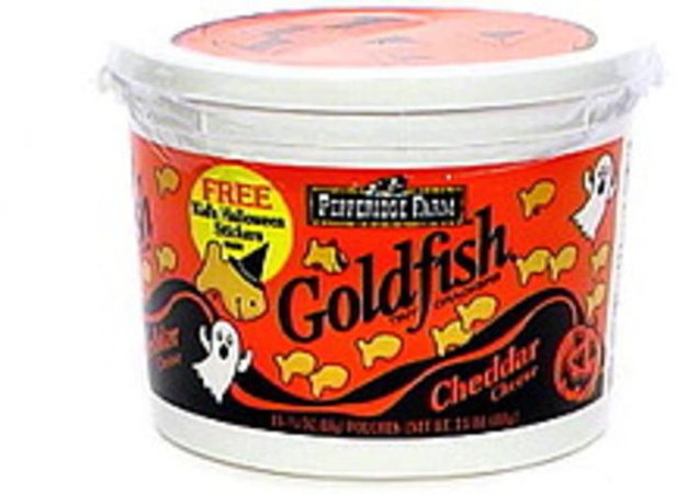Goldfish Cheddar Cheese Crackers, Bucket Cheese Crackers - 0.5 oz, Nutrition Information | Innit