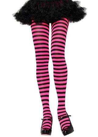 pink black stripe tights - Google Search