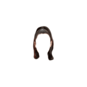 Short Black Brown Hair PNG