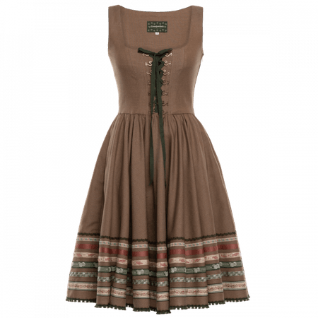 Traditional "Violetta" dress in brown - Lena Hoschek