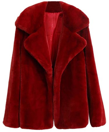 red fur coat