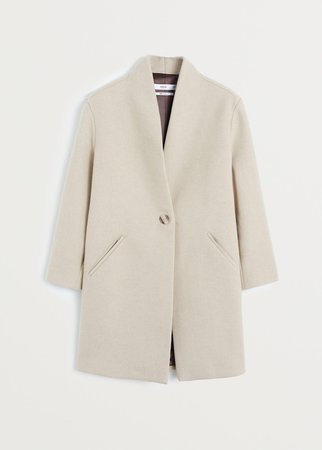 Texturised unstructured coat - Women | Mango United Kingdom