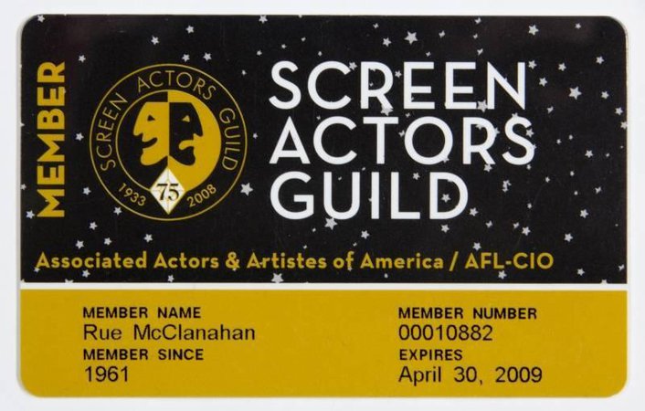 screen actors guild card - Google Search
