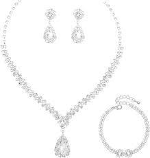 diamond necklace earrings and bracelet sets - Google Search