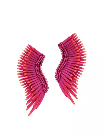 Shop Mignonne Gavigan Madeline 14K-Gold-Plated & Mixed-Media Midi Wing Earrings | Saks Fifth Avenue