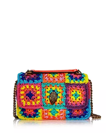KURT GEIGER LONDON Kensington Mini Crochet Shoulder Bag | Bloomingdale's
