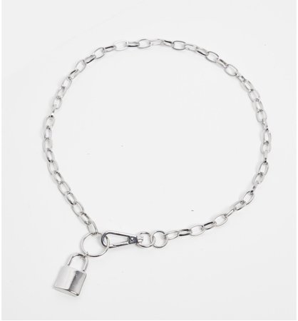 Lock chain necklace
