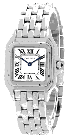 cartier silver panthere watch - Google Search