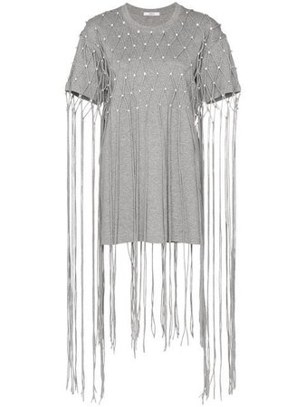 Area crystal-embellished Net T-shirt Dress - Farfetch