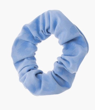 light blue scrunchie
