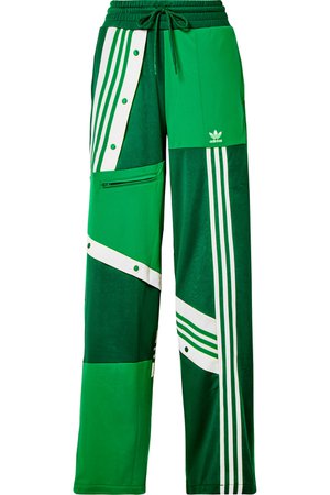 adidas Originals | + Daniëlle Cathari snap-embellished patchwork jersey track pants | NET-A-PORTER.COM