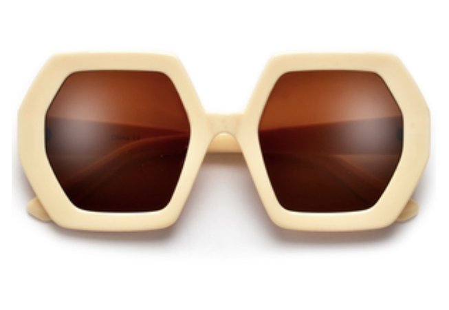 oversized thick geometric sunglasses