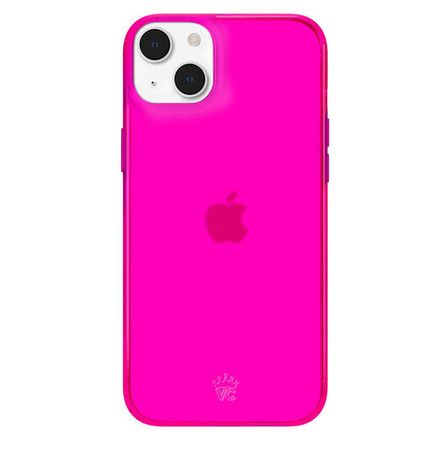 Neon Pink Clear iPhone Case – VelvetCaviar.com
