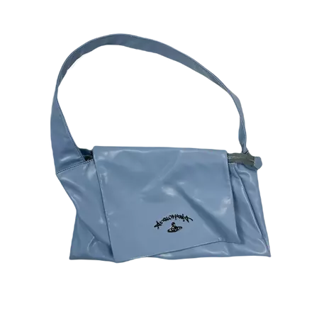 Vivienne Westwood Blue Soft Leather Shoulder Bag 2000's – Vintagetts