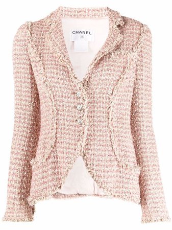 Chanel Pre-Owned 2006 Logo Buttons Tweed Jacket - Farfetch