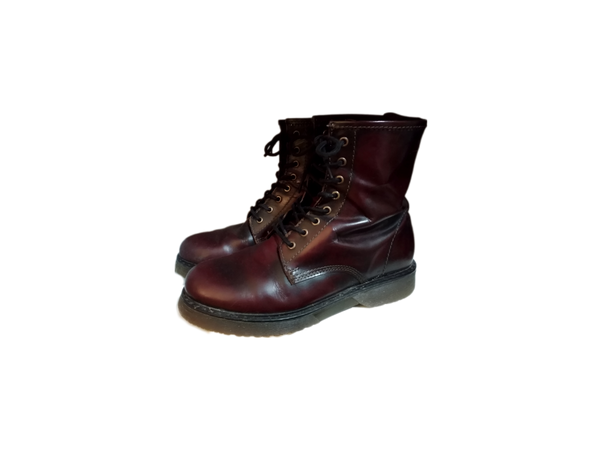 wine red boot