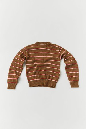 Vintage Brown Striped Sweater | Urban Outfitters