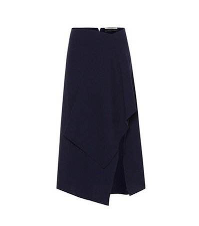Sidmouth wool-crêpe skirt