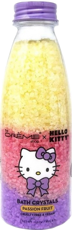 the creme shop x hello kitty passion fruit bath crystals