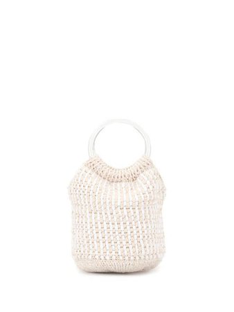 Rachel Comey Praia Knitted Bucket Bag 181W151FKN10 Neutral | Farfetch