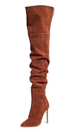 brown knee boots boots shoes