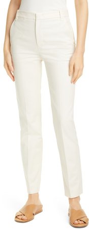 Slim Mid-Rise Trousers