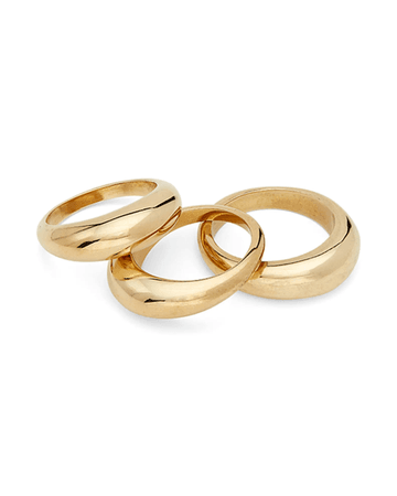 Neiman Marcus SOKO Fanned Stacking Rings, Set of 3