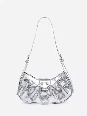 Fashionable Rivet Decoration Armpit Bag pink | SHEIN USA
