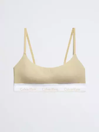 Calvin Klein - Calvin Klein Modern Cotton Bralette Lightly Lined on  Designer Wardrobe